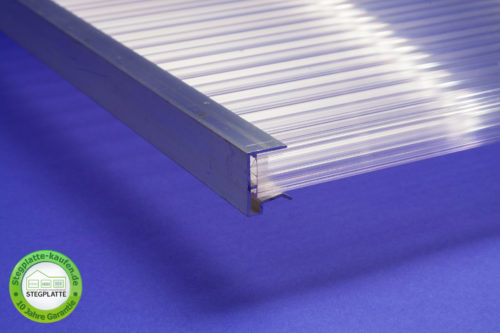 Alu Abschlussprofil kleine Tropfkante für 16 mm Stegplatten