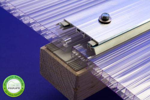Alu Verbindungsprofil universal Deckel für Stegplatten